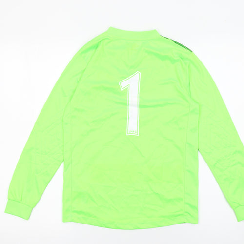 Umbro Boys Green Football Goalkeeper Jersey Top Size 146 Long Sleeve