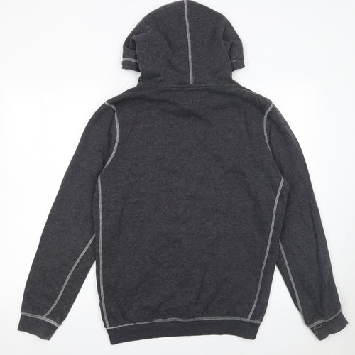 Tom Tailor Men’s Grey Pullover Hoodie Size M Cotton Blend