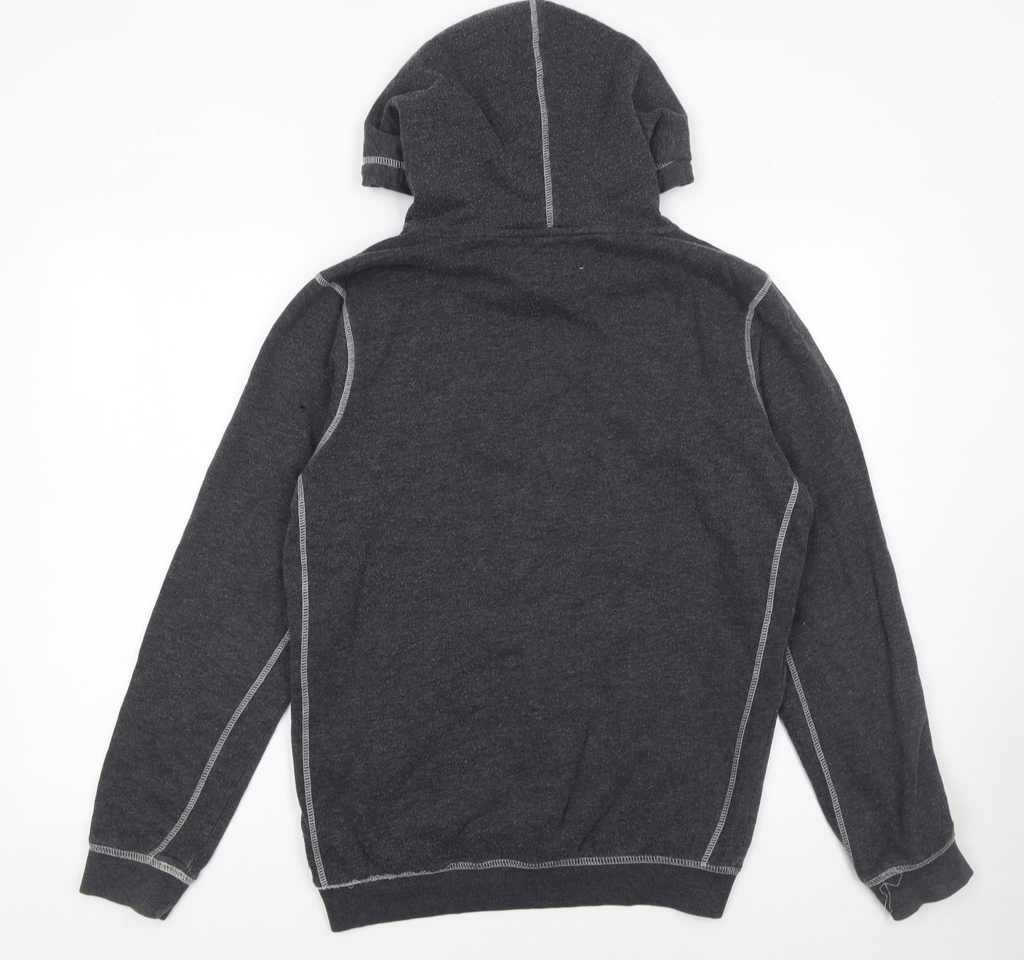 Tom Tailor Men’s Grey Pullover Hoodie Size M Cotton Blend
