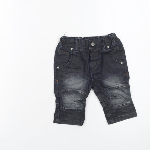 Next Unisex Baby Blue Jeans 3-6 Months Casual Cotton Denim Trousers