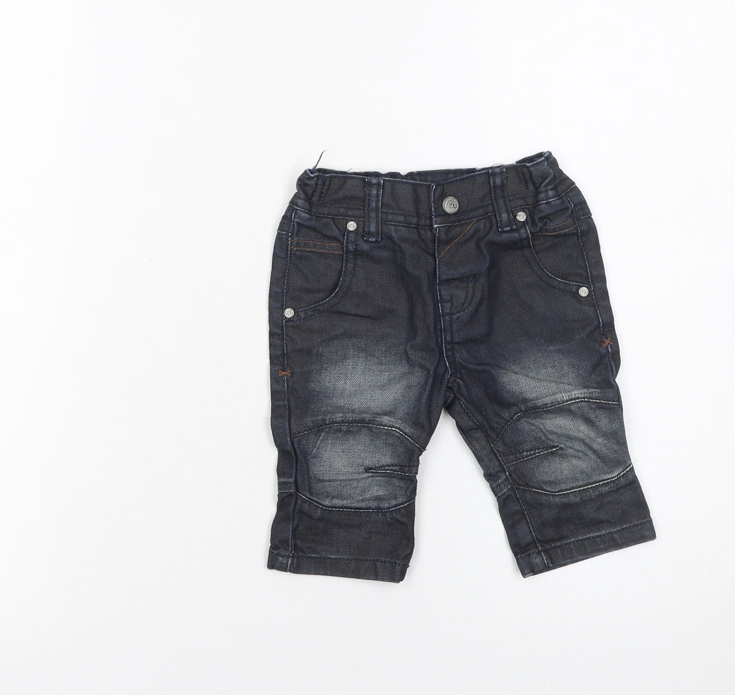 Next Unisex Baby Blue Jeans 3-6 Months Casual Cotton Denim Trousers