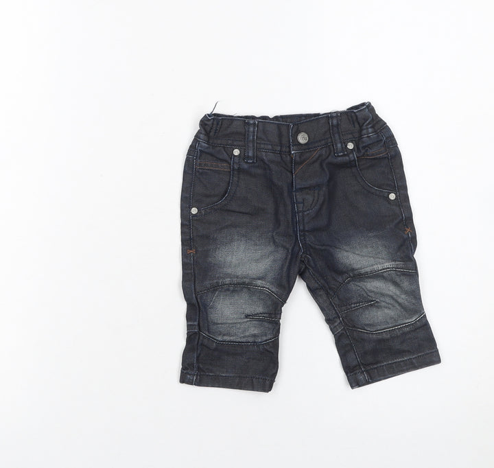 Next Unisex Baby Blue Jeans 3-6 Months Casual Cotton Denim Trousers