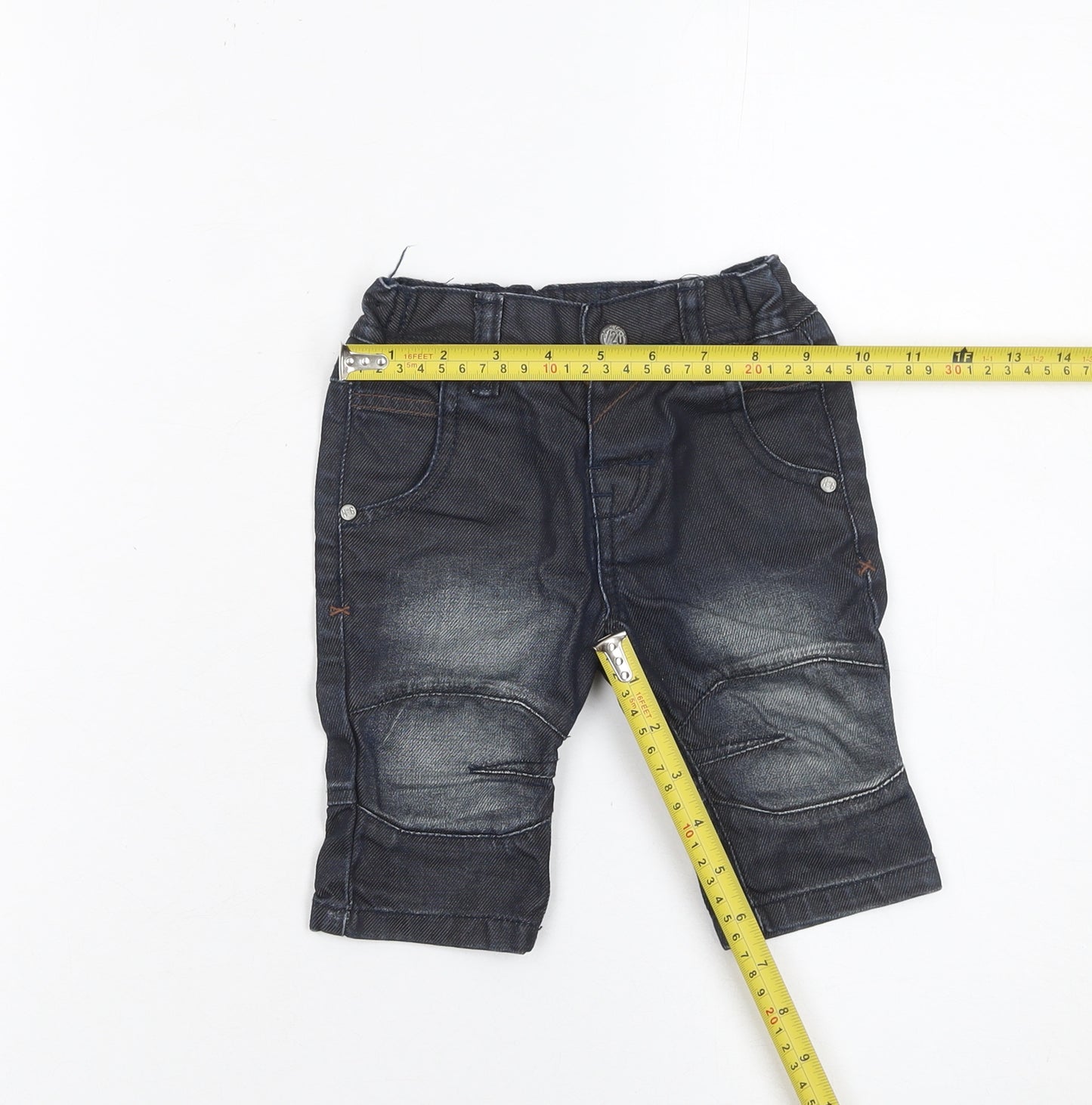 Next Unisex Baby Blue Jeans 3-6 Months Casual Cotton Denim Trousers