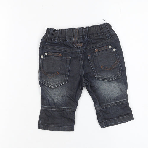 Next Unisex Baby Blue Jeans 3-6 Months Casual Cotton Denim Trousers