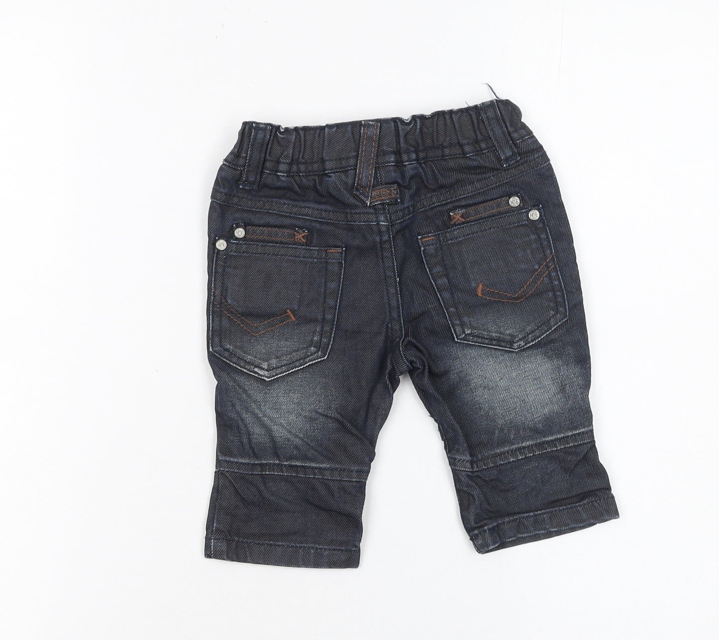 Next Unisex Baby Blue Jeans 3-6 Months Casual Cotton Denim Trousers