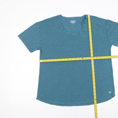 Dunnes Stores Womens Blue Performance Sport T-Shirt Size M
