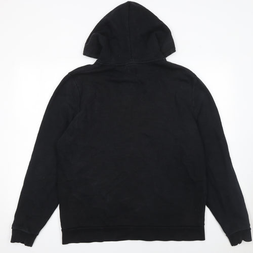 ASOS Men’s Black L Full Zip Hoodie Cotton Regular Fit