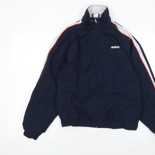 Reebok Boys Blue XL Track Jacket Retro Sports Zip Up Activewear