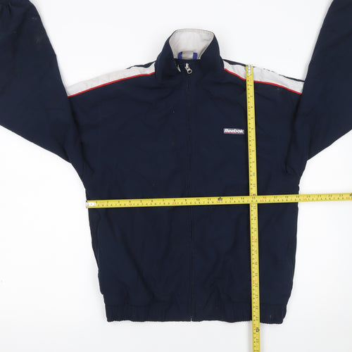 Reebok Boys Blue XL Track Jacket Retro Sports Zip Up Activewear
