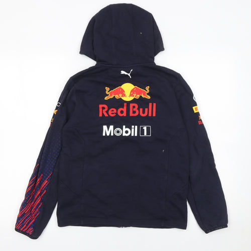 Puma Boys Blue Red Bull Racing Full Zip Hoodie 11-12 Years