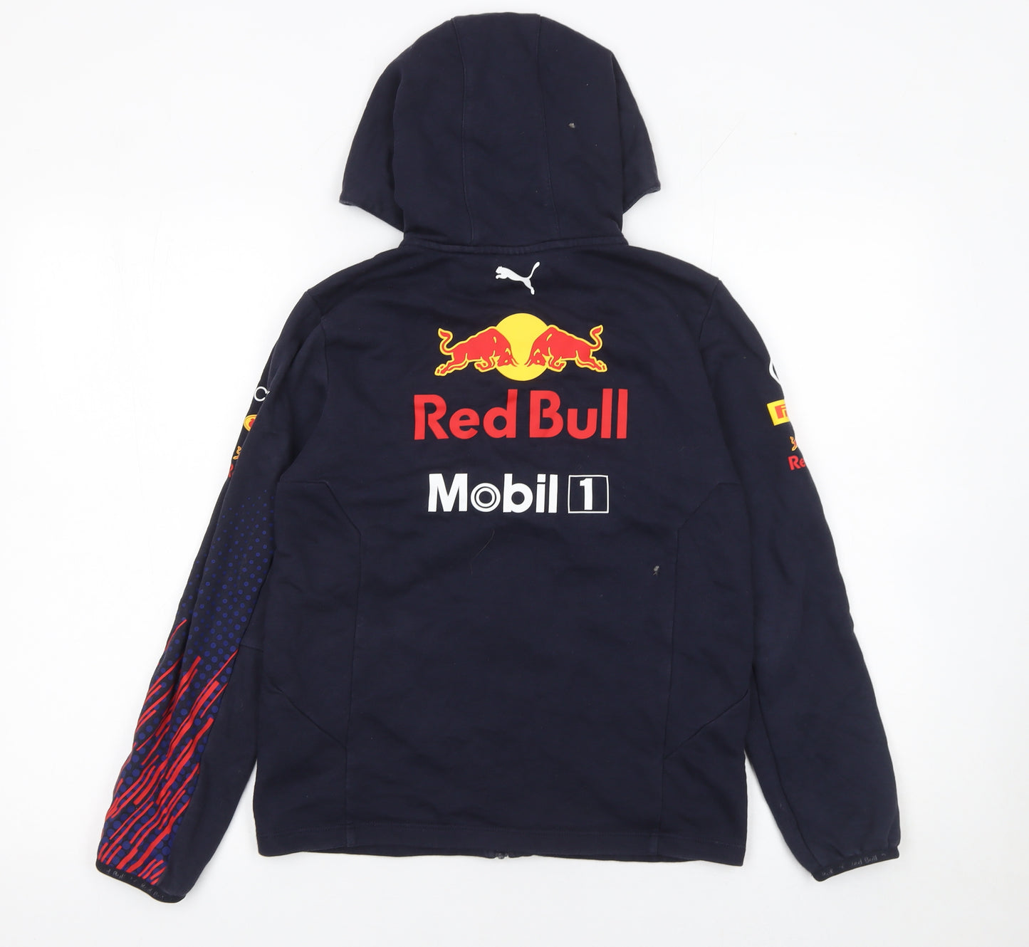 Puma Boys Blue Red Bull Racing Full Zip Hoodie 11-12 Years