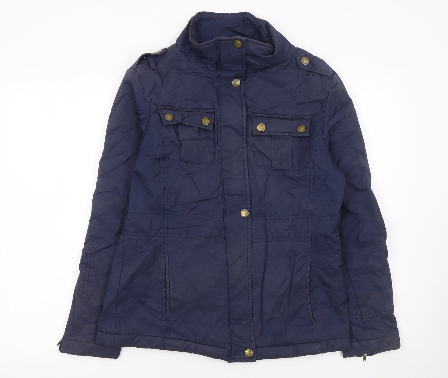 Toggi Women's Blue Military Style Mid-Length Jacket Size 10