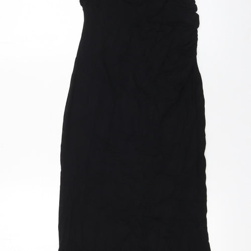 ASOS DESIGN Women’s Black Size 10 One Shoulder Long Bodycon Dress