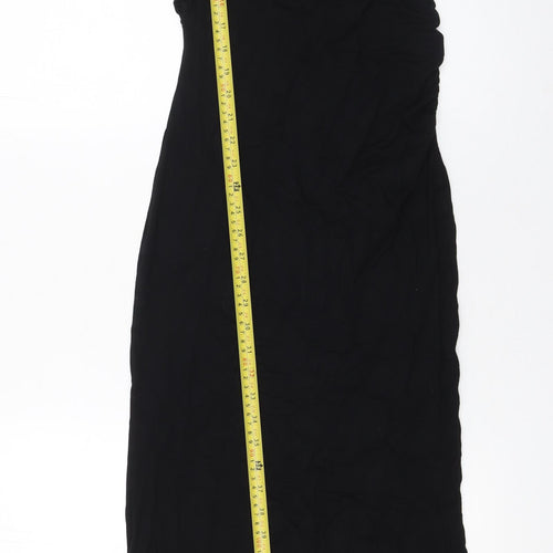 ASOS DESIGN Women’s Black Size 10 One Shoulder Long Bodycon Dress
