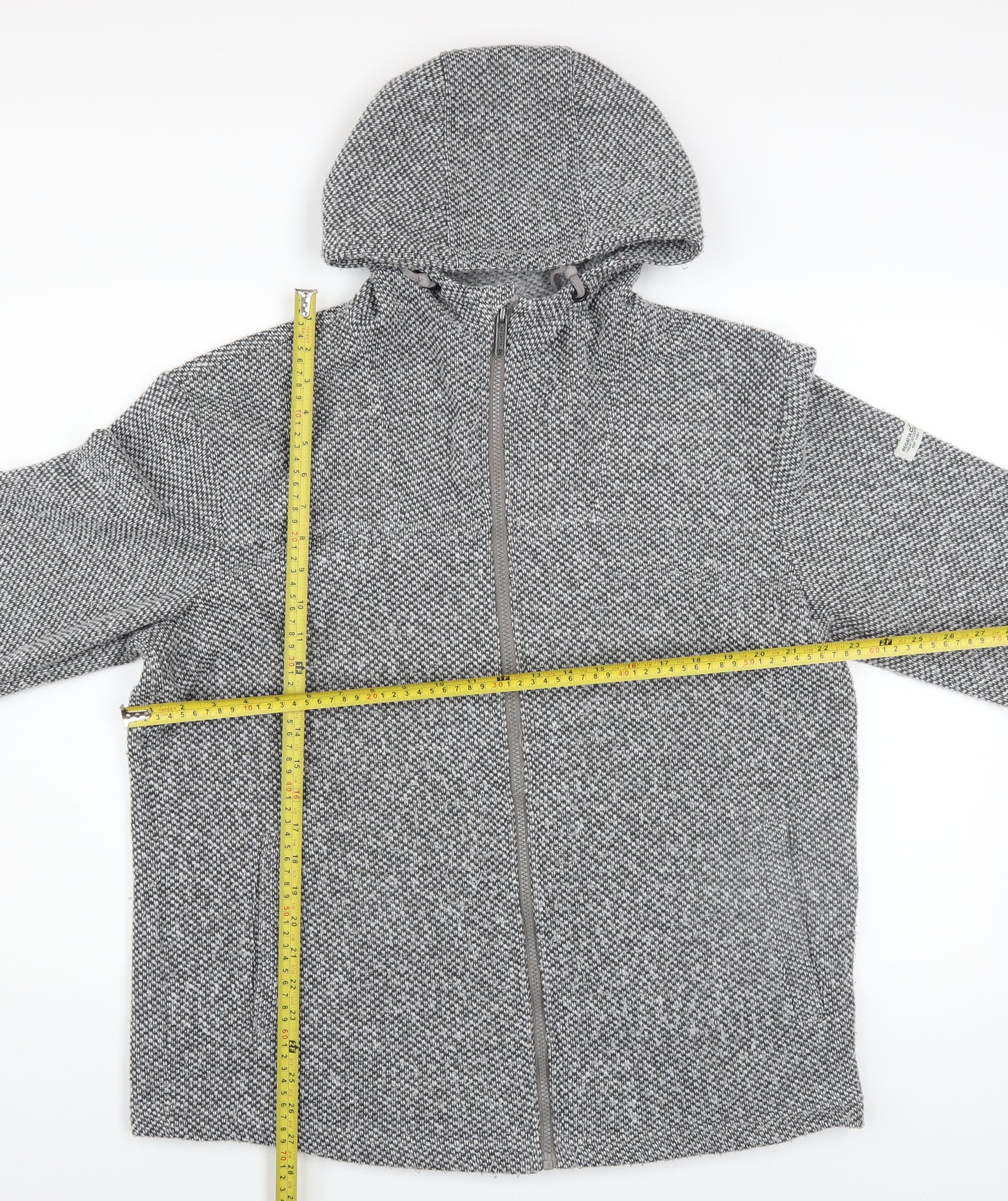 Regatta Men’s Grey Hooded Knit Jacket XL Outdoor Full Zip