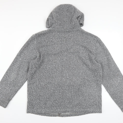 Regatta Men’s Grey Hooded Knit Jacket XL Outdoor Full Zip