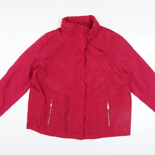 love COATS Women's Pink Full Zip Lined Jacket Size 18
