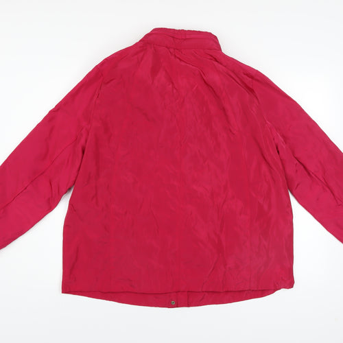 love COATS Women's Pink Full Zip Lined Jacket Size 18