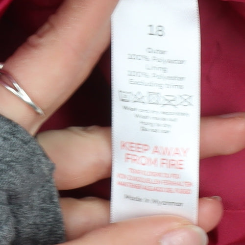 love COATS Women's Pink Full Zip Lined Jacket Size 18