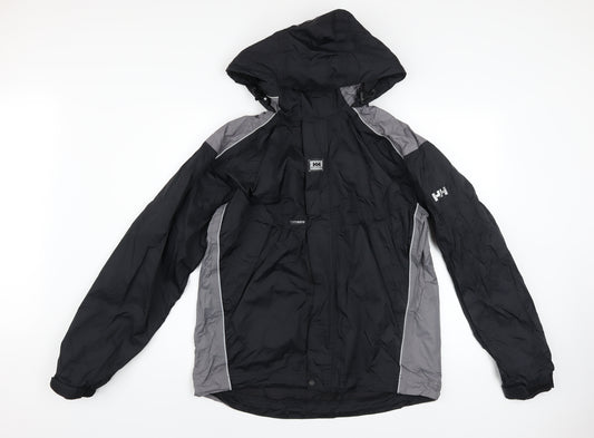 Helly Hansen Men's Black S Waterproof Windbreaker Hooded Jacket