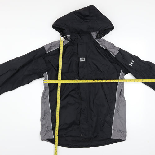 Helly Hansen Men's Black S Waterproof Windbreaker Hooded Jacket