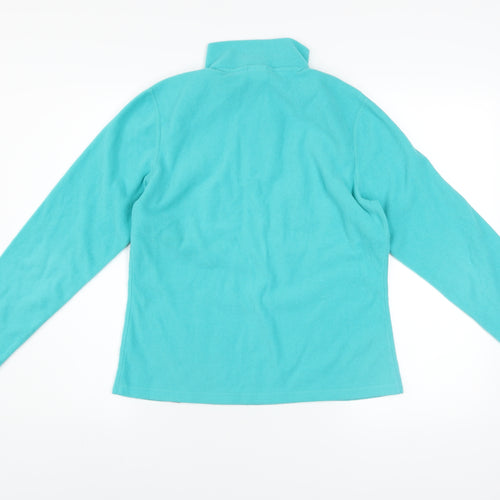 The North Face Women's Blue Fleece 1/4 Zip Pullover Sweatshirt M