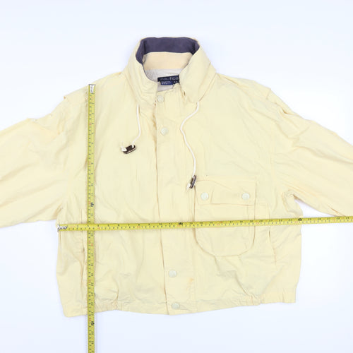 Nautica Women's Yellow Cotton Blend Windbreaker Jacket M