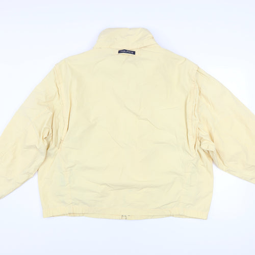 Nautica Women's Yellow Cotton Blend Windbreaker Jacket M