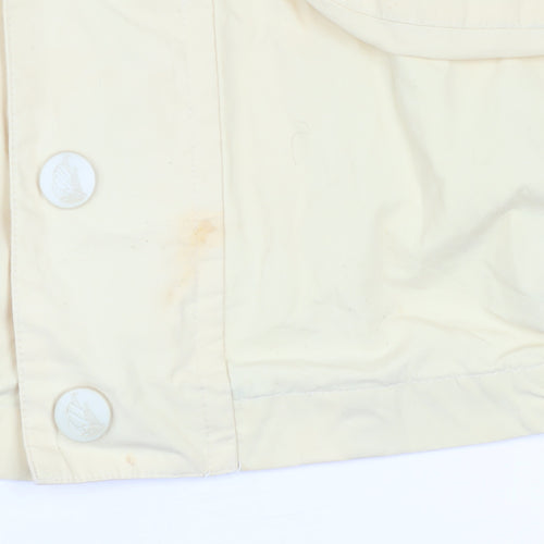 Nautica Women's Yellow Cotton Blend Windbreaker Jacket M