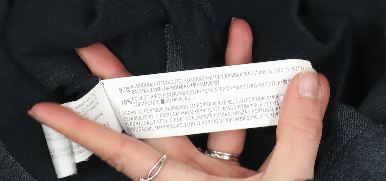 Pull&Bear Men’s Grey Bomber Jacket S Cotton Blend Full Zip