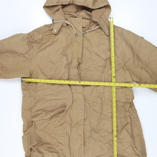 Cotton Traders Womens Brown Hooded Parka Jacket Size 22