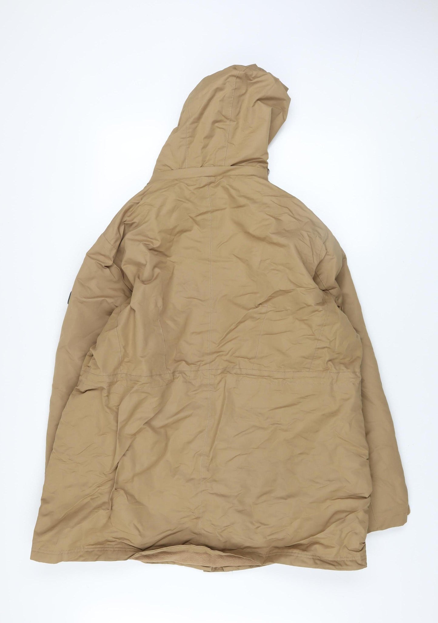 Cotton Traders Womens Brown Hooded Parka Jacket Size 22