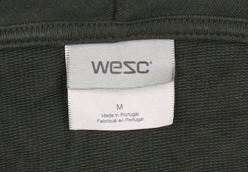 WESC Women’s Green Hoodie Medium 100% Cotton Pullover Sweatshirt