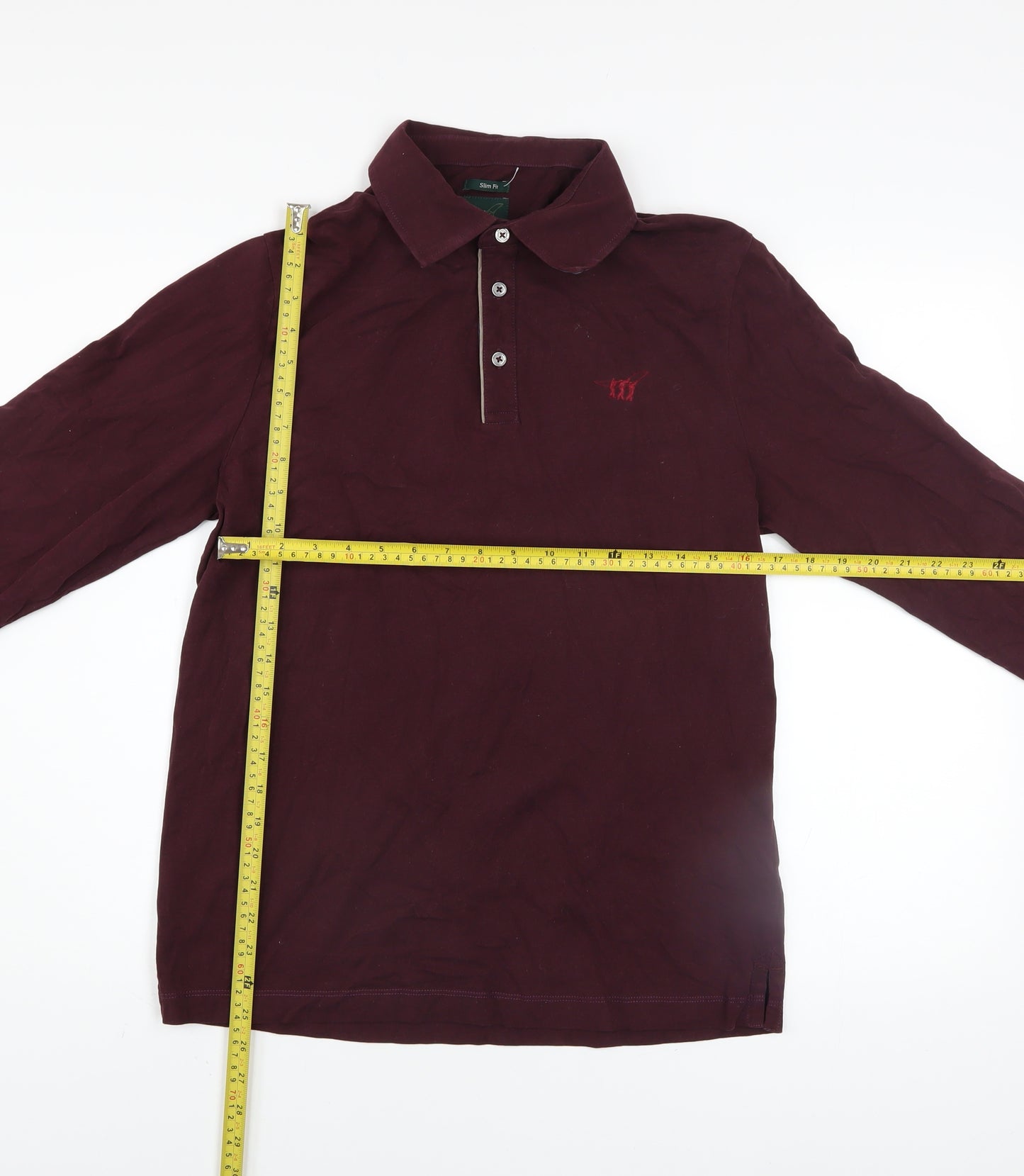 Henry Cottons Men Brown Slim Fit Long Sleeve Cotton Button-Up Shirt L