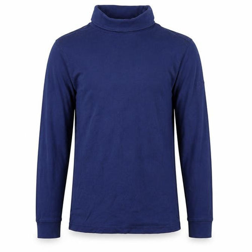Cotton Traders Men's Blue XS Long Sleeve Roll Neck Casual Top