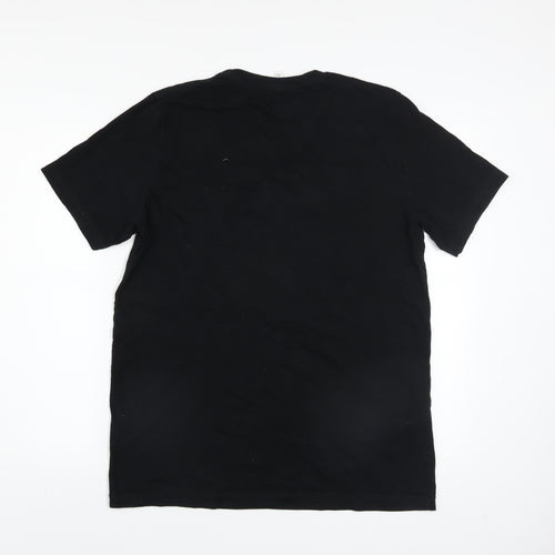 Bella + Canvas Men's Black Funny Guitar Graphic T-Shirt Size L