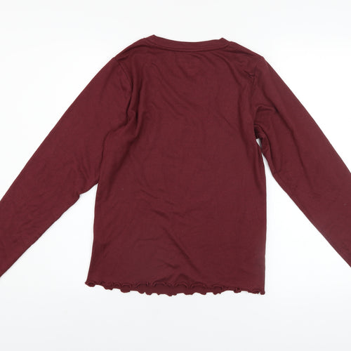 Harry Potter Womens Red Gryffindor Long Sleeve T-Shirt XS