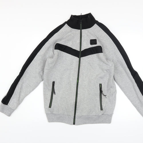 Everlast Men's Grey Track Jacket Size S Full Zip Athletic Sportswear