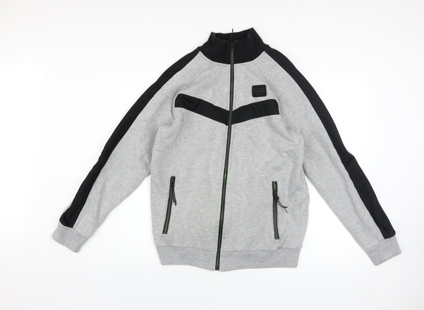 Everlast Men's Grey Track Jacket Size S Full Zip Athletic Sportswear