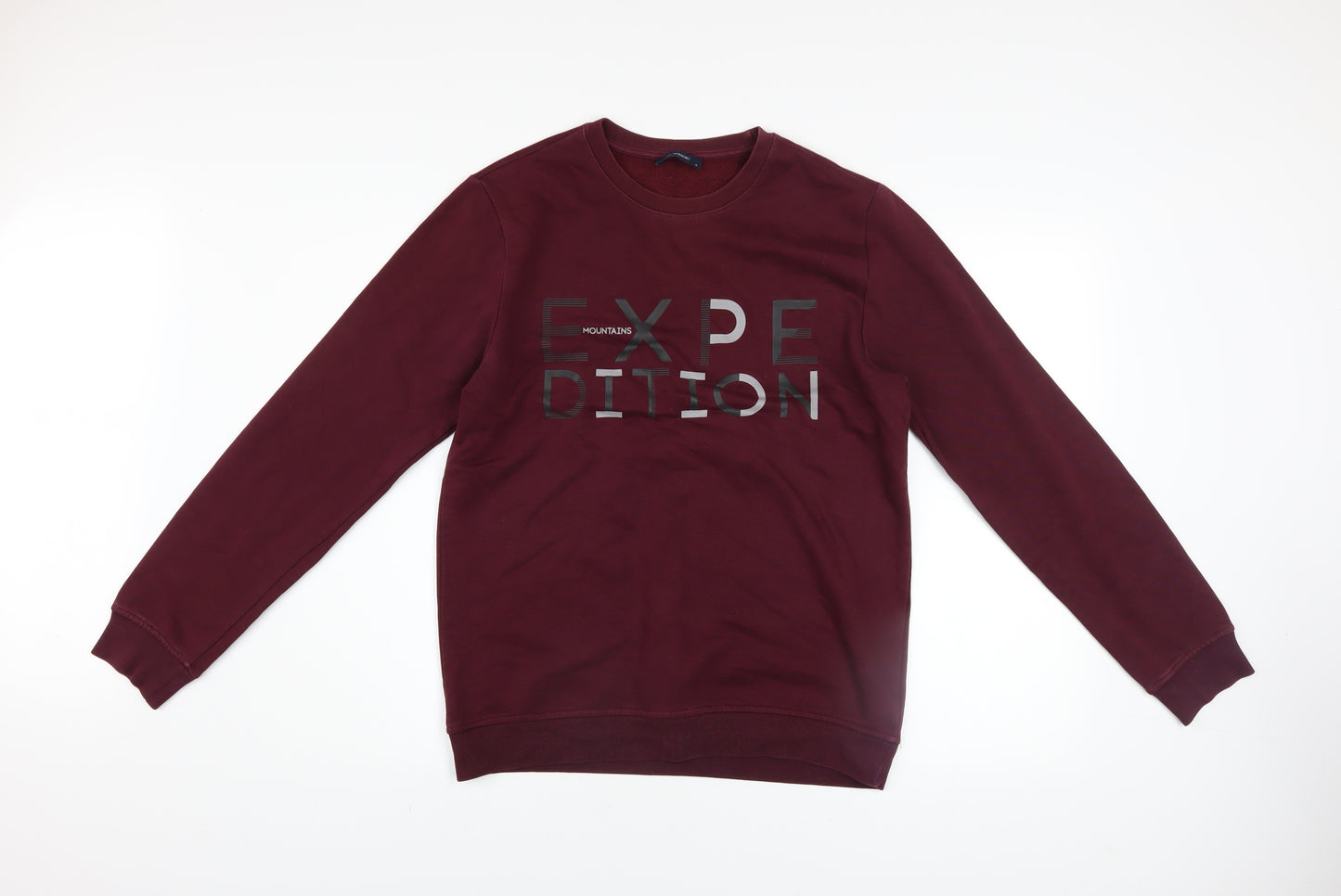 LC Waikiki Men's Burgundy Expedition Graphic Sweatshirt S