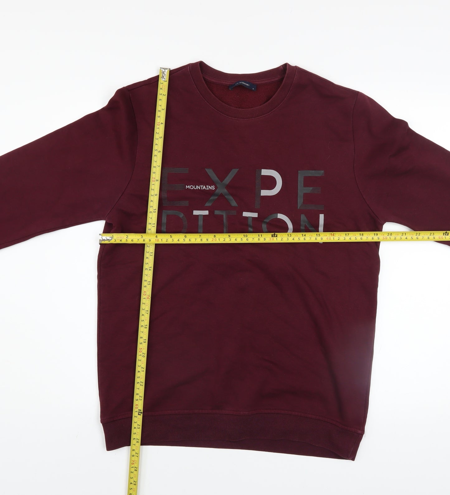 LC Waikiki Men's Burgundy Expedition Graphic Sweatshirt S