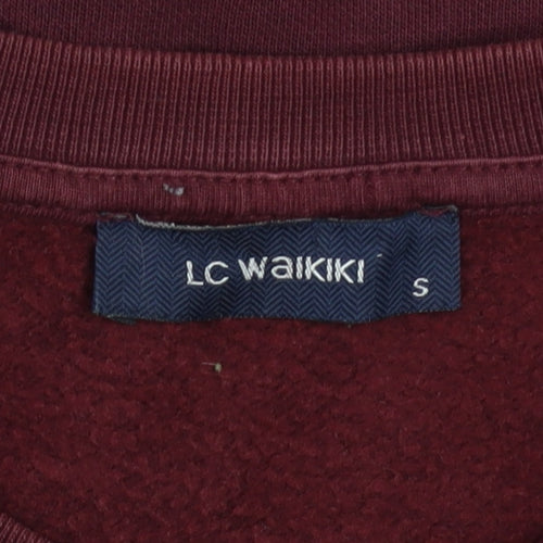 LC Waikiki Men's Burgundy Expedition Graphic Sweatshirt S