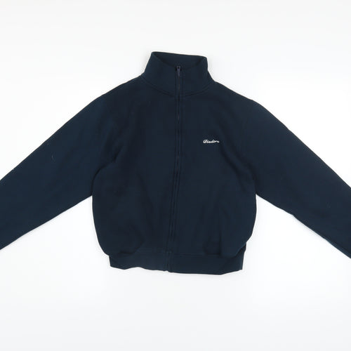 Diadora Women's Blue Size 12 Track Jacket Full Zip Activewear