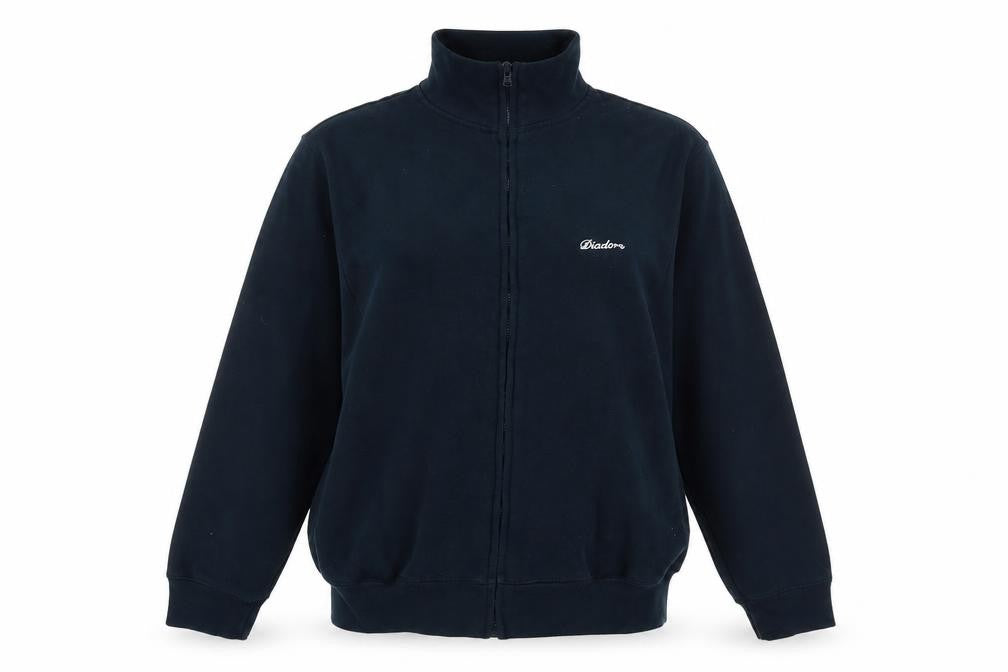 Front view of Diadora Women's Blue, size 12, Track Jacket Full Zip Activewear