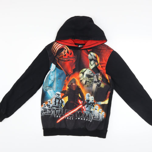 George Boys Star Wars Black Pullover Hoodie 13-14 Years Graphic Fleece