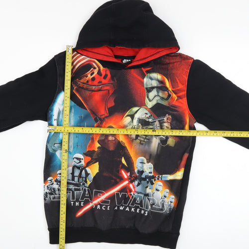 George Boys Star Wars Black Pullover Hoodie 13-14 Years Graphic Fleece