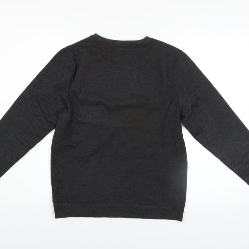 Next Boys Black Minecraft Pullover Sweatshirt 13 Years Regular Fit