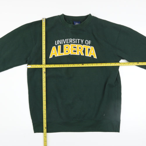 JPT Men’s Green University of Alberta Fleece Pullover Sweatshirt Size M