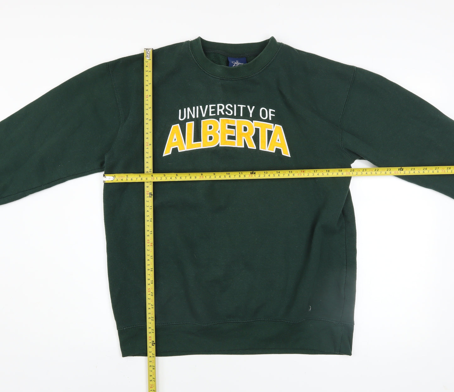 JPT Men’s Green University of Alberta Fleece Pullover Sweatshirt Size M