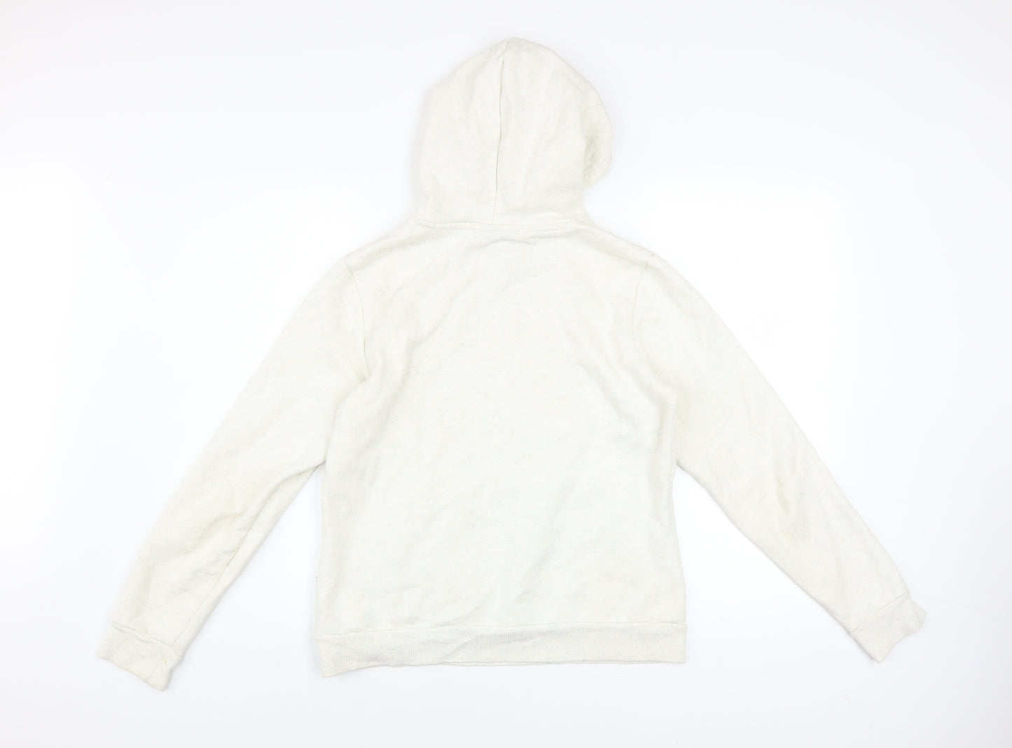 Puma Women Ivory Pullover Hoodie Medium Hooded Sweatshirt